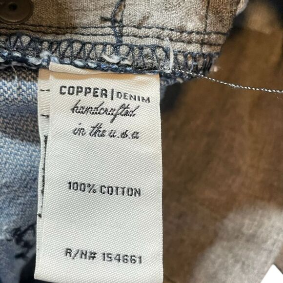COPPER DENIM Miner Orphan Girl Jeans Distressed Size 27 - Picture 8 of 11